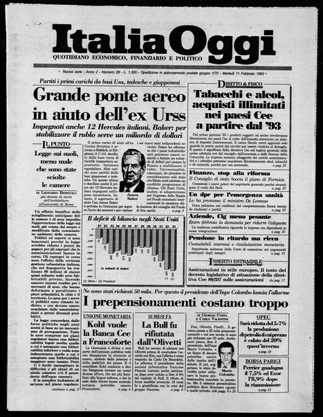 Italia oggi : quotidiano di economia finanza e politica